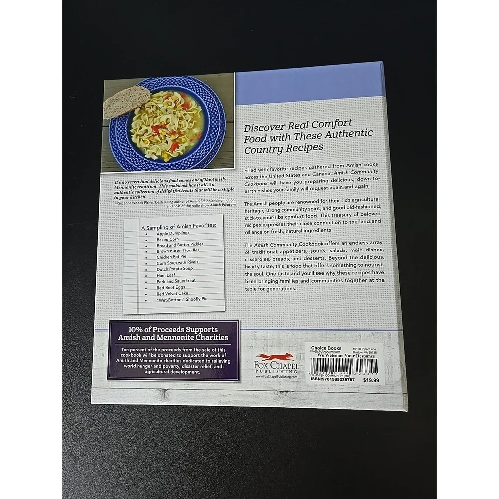 Amish Community Cookbook Simply‎ Delicio Carole Roth Giagnocavo Hardcover